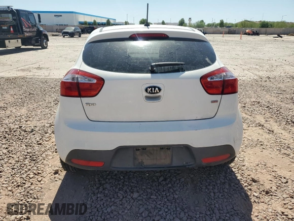 2013 Kia Rio LX with VIN KNADM5A3XD6295085, listed as a Copart auction lot 71874544 with 124,282 mi miles and Clean Title. Bid and sale history available at carsss.com. Image 6.