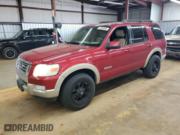 2008 Ford Explorer Eddie Bauer with VIN 1FMEU64E18UA84140, listed as a Copart auction lot 51558505 with 192,525 mi miles and Salvage Title. Bid and sale history available at carsss.com. Image 1.