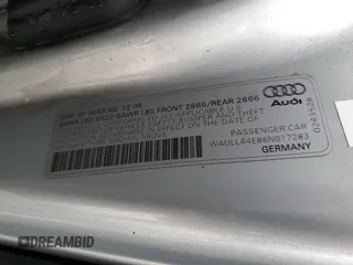 2006 Audi A8 4.2L z VIN WAULL44E86N017283, wystawiony jako Copart lot #43999865 z przebiegiem Nie podano mil oraz Szkoda całkowita • Salvage title. Historia ofert i sprzedaży dostępna na DreamBid. Obrazek 13.
