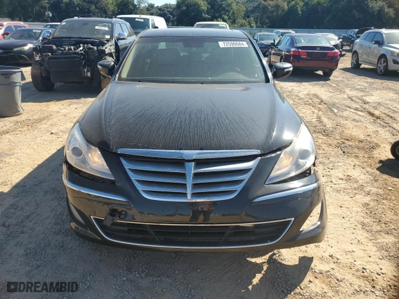 2013 Hyundai Genesis 3.8L with VIN KMHGC4DD0DU249256, listed as a Copart auction lot 72590684 with 140,680 mi miles and Non Repairable. Bid and sale history available at carsss.com. Image 5.