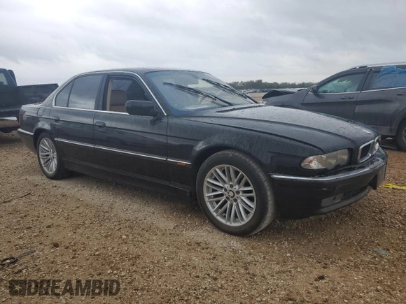 2000 BMW 7 Series 740i with VIN WBAGG8342YDN79307, listed as a Copart auction lot 80962694 with 166,520 mi miles and Clean title. Bid and sale history available at DreamBid. Image 10.