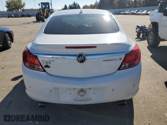2011 Buick Regal CXL Turbo TO1 with VIN W04GV5EV1B1119278, listed as a Copart auction lot 77210764 with 177,516 mi miles and Salvage Title. Bid and sale history available at carsss.com. Image 6.