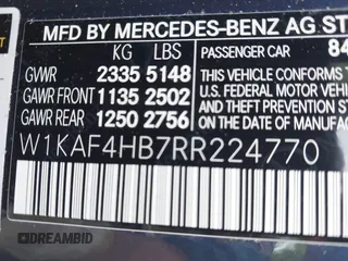 2024 Mercedes-Benz C 300 z VIN W1KAF4HB7RR224770, wystawiony jako IAAI lot #42301367 z przebiegiem 8 503 mil mil oraz . Historia ofert i sprzedaży dostępna na DreamBid. Obrazek 9.