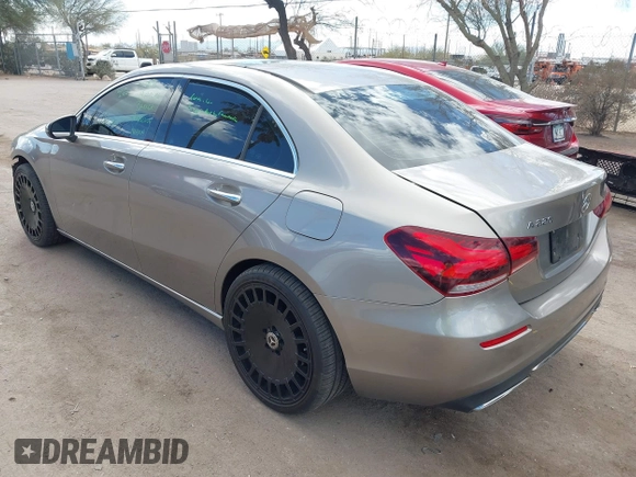 2019 Mercedes-Benz A 220 with VIN WDD3G4EB0KW002184, listed as a IAAI auction lot 41593773 with 38,476 mi miles and . Bid and sale history available at DreamBid. Image 3.