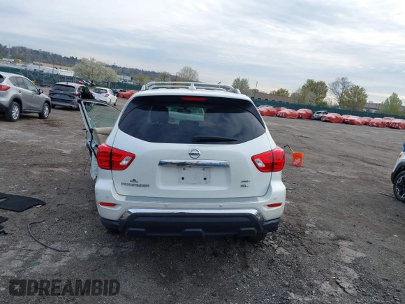 2020 Nissan Pathfinder SL with VIN 5N1DR2CMXLC623741, listed as a IAAI auction lot 42005765 with 53,732 mi miles and . Bid and sale history available at DreamBid. Image 17.