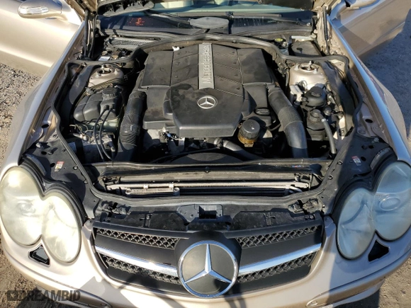 2004 Mercedes-Benz SL-Class with VIN WDBSK75F84F071859, listed as a Copart auction lot 43458675 with 0 mi miles and Salvage Title. Bid and sale history available at carsss.com. Image 12.