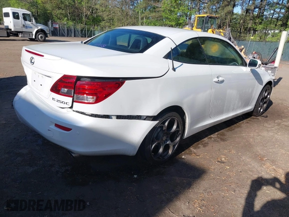 2012 Lexus IS 250 C with VIN JTHFF2C20C2524497, listed as a IAAI auction lot 42025903 with 89,208 mi miles and . Bid and sale history available at DreamBid. Image 4.