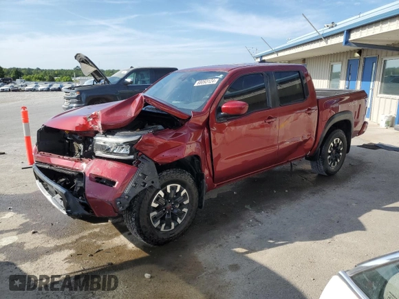 2022 Nissan Frontier S with VIN 1N6ED1EKXNN617813, listed as a Copart auction lot 68093124 with 60,994 mi miles and Salvage Title. Bid and sale history available at carsss.com. Image 1.