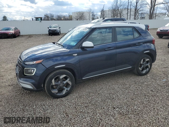 2021 Hyundai Venue SEL with VIN KMHRC8A35MU105794, listed as a Copart auction lot 52933665 with 50,009 mi miles and Salvage Title. Bid and sale history available at carsss.com. Image 1.