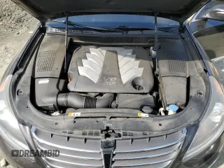 2015 Hyundai Equus Signature with VIN KMHGH4JH0FU094641, listed as a Copart auction lot 46904905 with 124,190 mi miles and Salvage Title. Bid and sale history available at DreamBid. Image 11.