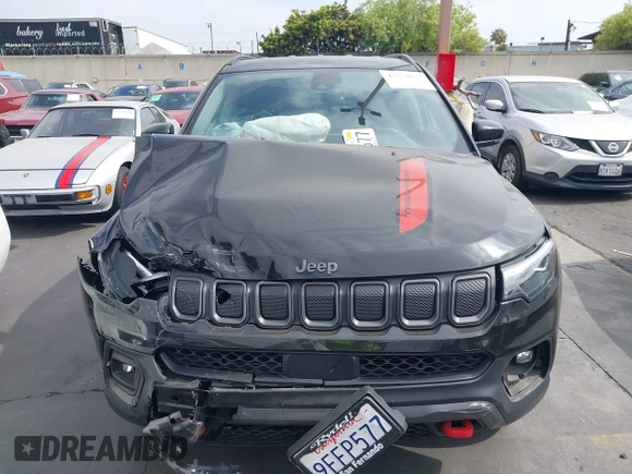 2022 Jeep Compass Trailhawk с VIN 3C4NJDDB1NT227990, выставлен на аукционе IAAI как лот 42574077 с пробегом Не указан миль и . История ставок и продаж доступна на DreamBid. Изображение 13.