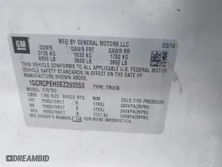 2014 Chevrolet Silverado 1500 Work Truck with VIN 1GCRCPEH0EZ293553, listed as a IAAI auction lot 41563580 with 214,104 mi miles. Bid and sale history available at carsss.com. Image 9.