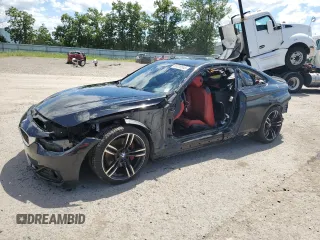 2015 BMW 4 Series 435i xDrive with VIN WBA3R5C55FK189312, listed as a Copart auction lot 65376555 with 105,112 mi miles and Salvage title. Bid and sale history available at DreamBid. Image 1.