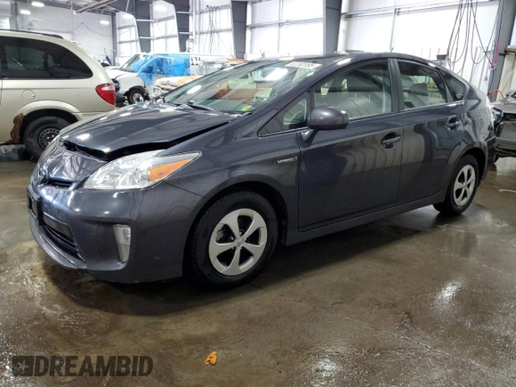 2013 Toyota Prius One with VIN JTDKN3DUXD1649944, listed as a Copart auction lot 52382095 with 233,680 mi miles and Salvage Title. Bid and sale history available at carsss.com. Image 1.