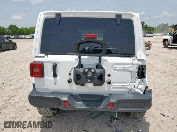2018 Jeep Wrangler Unlimited Sahara with VIN 1C4HJXEG5JW294430, listed as a Copart auction lot 63057595 with 86,609 mi miles and Salvage title. Bid and sale history available at DreamBid. Image 6.