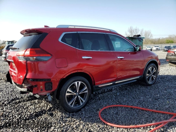 2017 Nissan Rogue SL with VIN JN8AT2MTXHW408272, listed as a Copart auction lot 49271525 with 62,143 mi miles and Salvage Title. Bid and sale history available at DreamBid. Image 3.