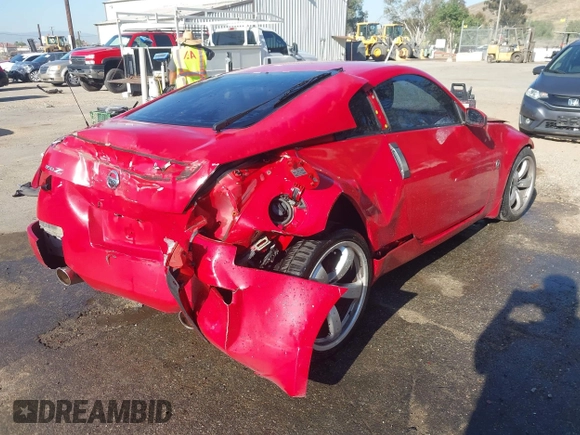 2007 Nissan 350Z Touring with VIN JN1BZ34E87M550297, listed as a IAAI auction lot 41993683 with 127,973 mi miles. Bid and sale history available at carsss.com. Image 4.