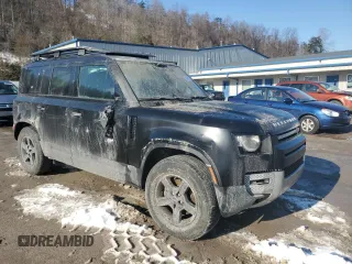 2022 Land Rover Defender S with VIN SALEJ7RX9N2079507, listed as a Copart auction lot 88658025 with 26,381 mi miles and Salvage title. Bid and sale history available at DreamBid. Image 4.