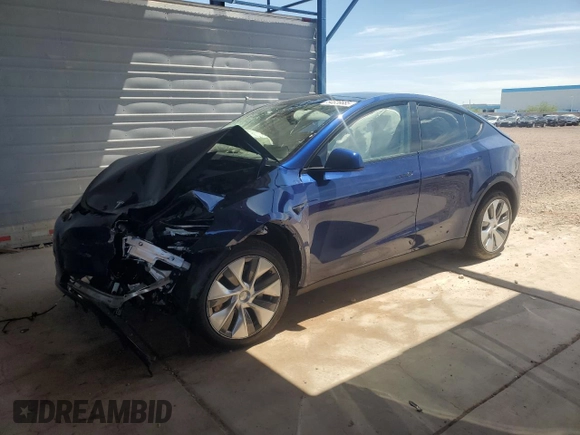 2023 Tesla Model Y Long Range with VIN 7SAYGDEE7PA112865, listed as a Copart auction lot 54626685 with 10,720 mi miles and Salvage Title. Bid and sale history available at DreamBid. Image 1.