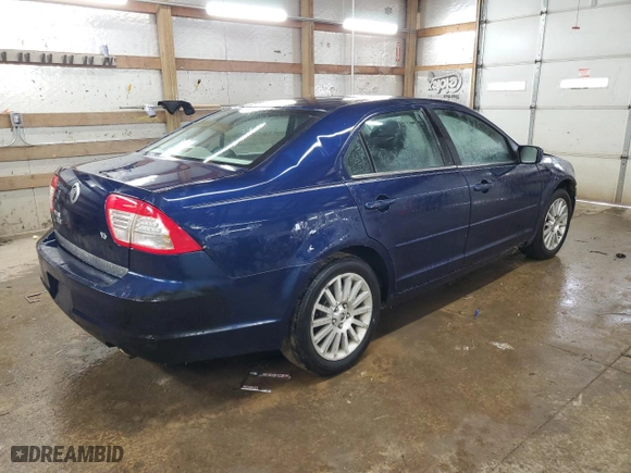 2006 Mercury Milan Premier with VIN 3MEHM08106R658929, listed as a Copart auction lot 45934655 with 124,787 mi miles and Salvage Title. Bid and sale history available at carsss.com. Image 3.