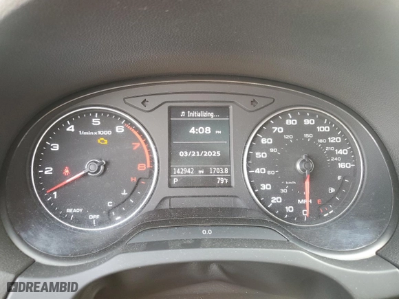 2017 Audi A3 Sedan Premium with VIN WAUAUGFF4H1060444, listed as a Copart auction lot 50250615 with 142,942 mi miles and Salvage Title. Bid and sale history available at carsss.com. Image 9.