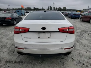 2014 Kia Cadenza Premium with VIN KNALN4D71E5127649, listed as a Copart auction lot 45116745 with 130,680 mi miles and Salvage Title. Bid and sale history available at DreamBid. Image 6.