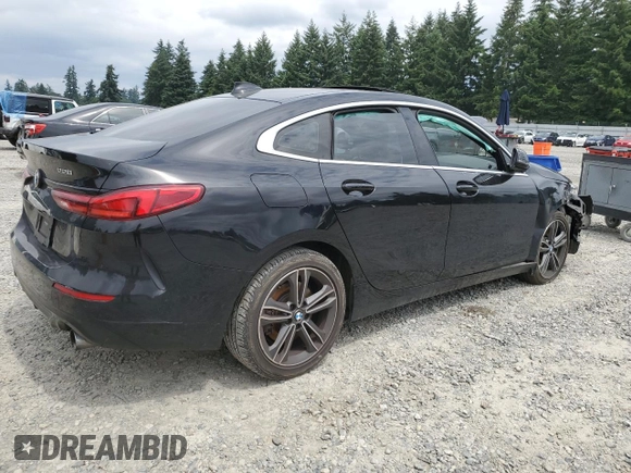 2021 BMW 2 Series 228i xDrive with VIN WBA73AK01M7H58273, listed as a Copart auction lot 62632195 with 87,708 mi miles and Salvage title. Bid and sale history available at DreamBid. Image 3.