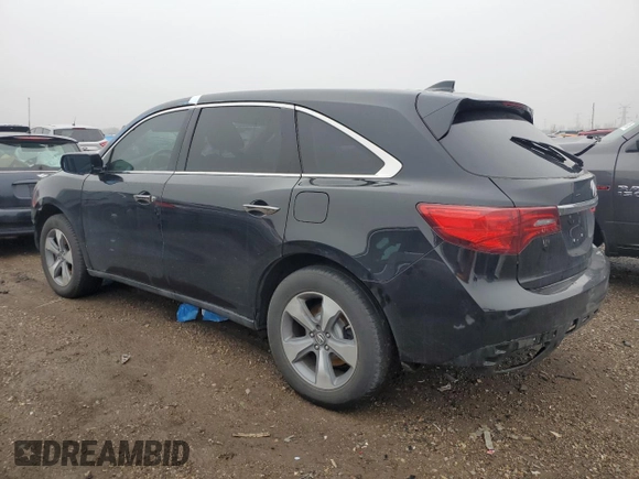 2014 Acura MDX with VIN 5FRYD3H2XEB015661, listed as a Copart auction lot 42613665 with 173,046 mi miles and Salvage Title. Bid and sale history available at carsss.com. Image 2.