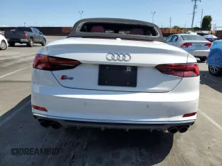 2018 Audi S5 Premium Plus z VIN WAUY4GF59JN004438, wystawiony jako Copart lot #57153865 z przebiegiem 24 970 mil mil oraz Szkody całkowita. Historia ofert i sprzedaży dostępna na DreamBid. Obrazek 6.