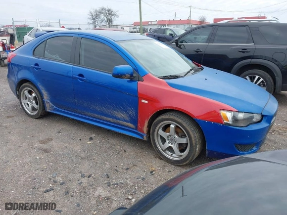 2010 Mitsubishi Lancer GTS with VIN JA32X8HW1AU005888, listed as a IAAI auction lot 41497454 with 217,023 mi miles. Bid and sale history available at carsss.com. Image 1.