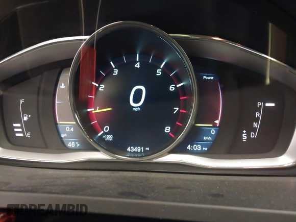 2015 Volvo S60 T5 Drive-E Premier Plus with VIN YV126MFC6F1313759, listed as a IAAI auction lot 41748305 with 43,491 mi miles and . Bid and sale history available at DreamBid. Image 7.