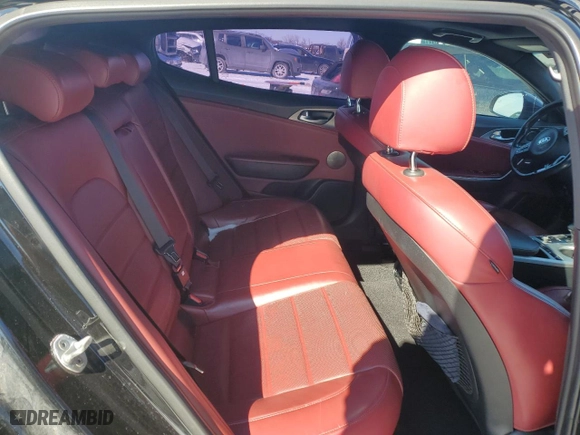 2018 Kia Stinger GT2 with VIN KNAE55LC4J6016773, listed as a Copart auction lot 45879905 with 115,751 mi miles and Salvage Title. Bid and sale history available at carsss.com. Image 10.