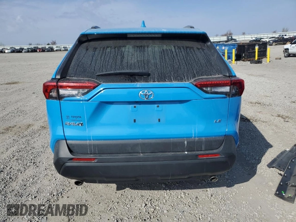 2019 Toyota RAV4 LE with VIN 2T3K1RFV6KW044628, listed as a Copart auction lot 47576745 with 21,388 mi miles and Salvage Title. Bid and sale history available at carsss.com. Image 6.