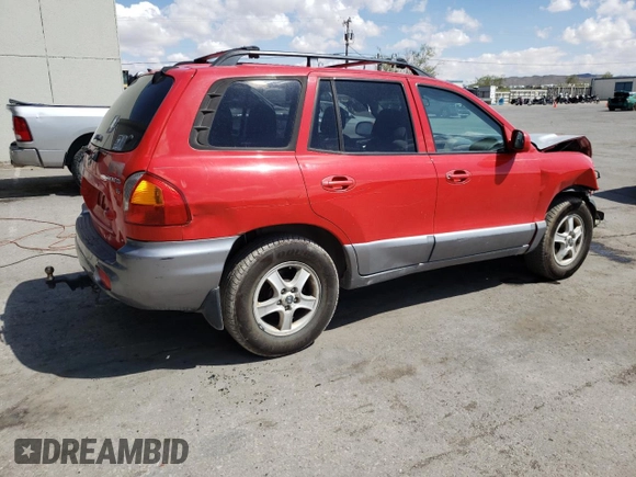 2003 Hyundai Santa Fe GLS with VIN KM8SC73D93U521654, listed as a Copart auction lot 70524074 with 184,939 mi miles and Salvage Title. Bid and sale history available at carsss.com. Image 3.