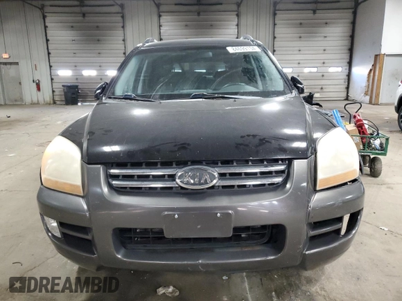 2005 Kia Sportage LX with VIN KNDJF723557033271, listed as a Copart auction lot 84699134 with 182,798 mi miles and Non Repairable. Bid and sale history available at carsss.com. Image 5.
