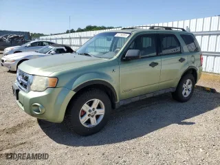 2008 Ford Escape Hybrid with VIN 1FMCU59HX8KA60628, listed as a Copart auction lot 52756555 with 166,214 mi miles and Clean Title. Bid and sale history available at carsss.com. Image 1.