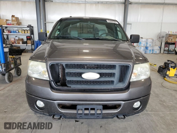 2008 Ford F-150 XLT with VIN 1FTPX14V58FB71339, listed as a Copart auction lot 63600585 with 204,162 mi miles and Salvage title. Bid and sale history available at DreamBid. Image 5.