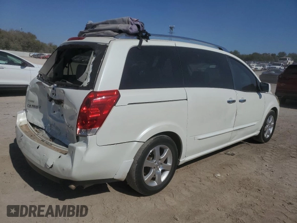 2008 Nissan Quest with VIN 5N1BV28U88N105280, listed as a Copart auction lot 75277664 with 168,724 mi miles and Salvage Title. Bid and sale history available at carsss.com. Image 3.