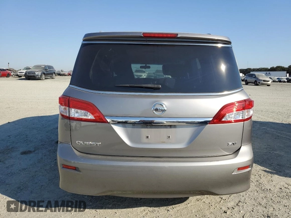 2013 Nissan Quest SV with VIN JN8AE2KP3D9071565, listed as a Copart auction lot 73502144 with 119,617 mi miles and Salvage Title. Bid and sale history available at carsss.com. Image 6.