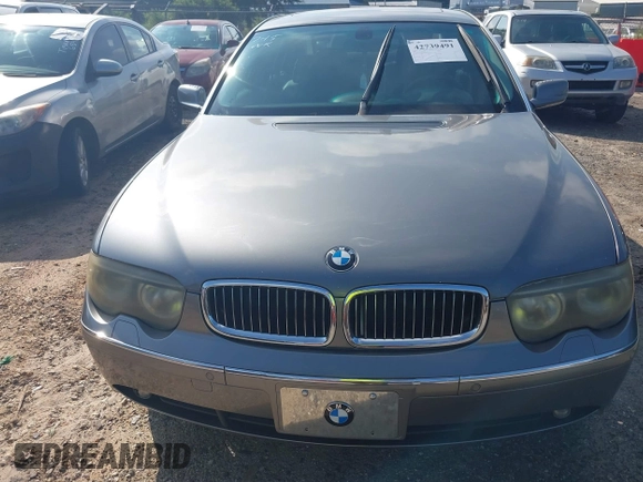 2003 BMW 7 Series 745Li with VIN WBAGN63403DR09724, listed as a IAAI auction lot 42739491 with 179,639 mi miles and . Bid and sale history available at DreamBid. Image 6.