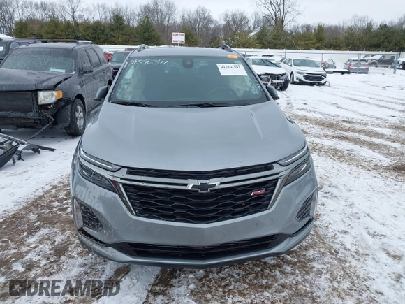 2023 Chevrolet Equinox RS with VIN 3GNAXMEG4PS132105, listed as a IAAI auction lot 41596391 with 36,893 mi miles. Bid and sale history available at carsss.com. Image 12.