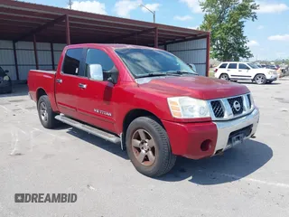 2005 Nissan Titan LE with VIN 1N6AA07B05N512180, listed as a IAAI auction lot 42225368 with 155,196 mi miles and . Bid and sale history available at DreamBid. Image 1.