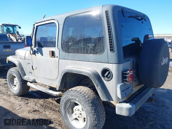 2002 Jeep Wrangler Sport with VIN 1J4FA49SX2P732367, listed as a IAAI auction lot 41805923 with 204,757 mi miles. Bid and sale history available at carsss.com. Image 14.