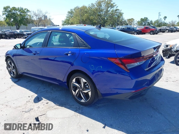 2023 Hyundai Elantra SEL with VIN KMHLS4AG2PU387529, listed as a IAAI auction lot 41825006 with 25,102 mi miles and . Bid and sale history available at carsss.com. Image 3.