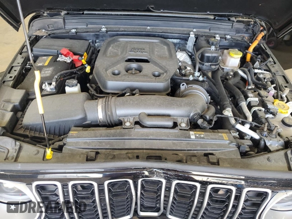 2024 Jeep Wrangler Sahara with VIN 1C4RJXP67RW292134, listed as a Copart auction lot 60993555 with 10,038 mi miles and Salvage title. Bid and sale history available at DreamBid. Image 12.