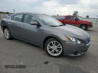 2014 Nissan Maxima S with VIN 1N4AA5AP5EC491610, listed as a Copart auction lot 62063895 with 80,812 mi miles and Salvage title. Bid and sale history available at DreamBid. Image 4.