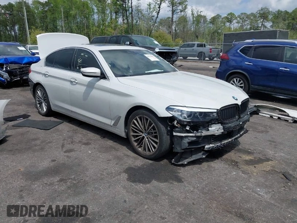 2018 BMW 5 Series 530i with VIN WBAJA5C55JWA38747, listed as a IAAI auction lot 41922937 with 100,951 mi miles and . Bid and sale history available at DreamBid. Image 1.