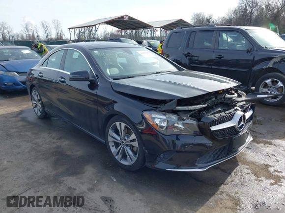 2019 Mercedes-Benz CLA 250 with VIN WDDSJ4GB7KN707306, listed as a IAAI auction lot 41435146 with 56,730 mi miles and . Bid and sale history available at DreamBid. Image 1.
