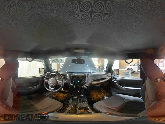 2014 Jeep Wrangler Sport with VIN 1C4AJWAG5EL307945, listed as a Copart auction lot 60152035 with 119,508 mi miles and Salvage title. Bid and sale history available at DreamBid. Image 16.