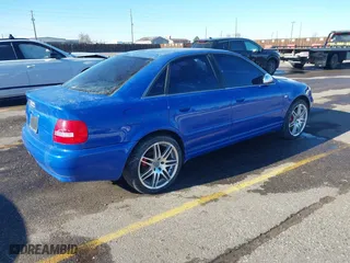 2001 Audi S4 with VIN WAURD68D31A046436, listed as a IAAI auction lot 41408281 with 88,801 mi miles. Bid and sale history available at carsss.com. Image 4.